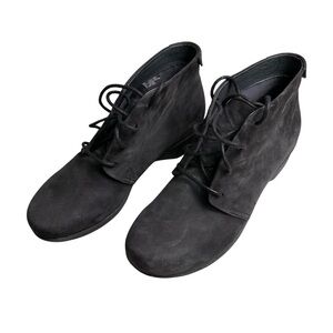Dansko EU 38 Black Leather Lace Up Ankle Boot Bootie